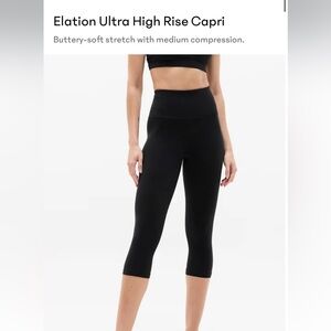Athleta Black High Rise Elation Capri M